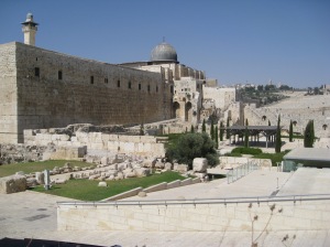 Outside the Old City in Jerusalem